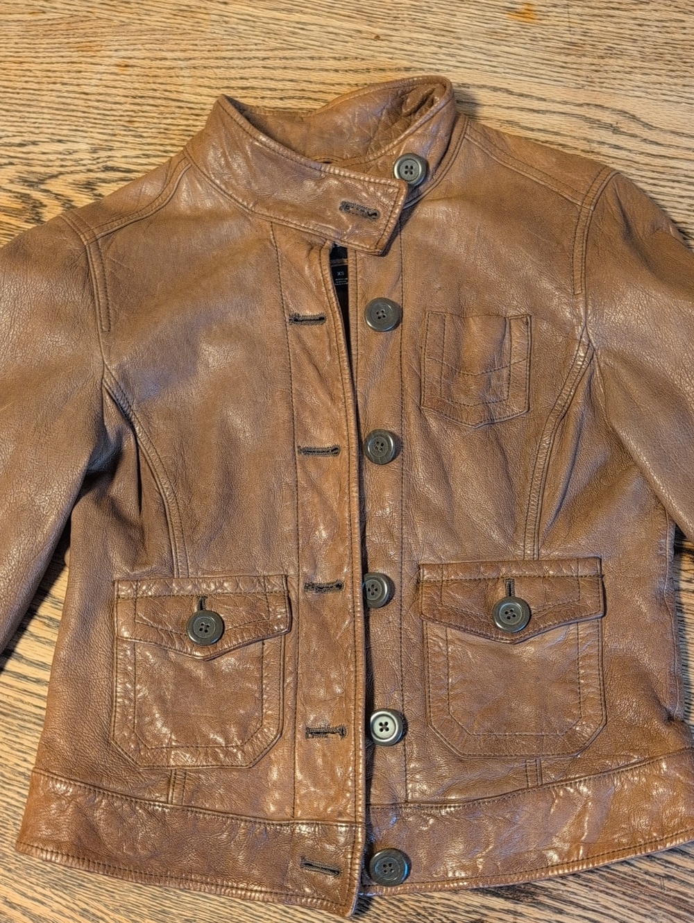 Gap Xs Leather Jacket